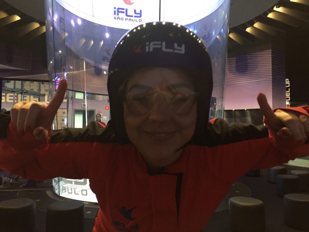 NiKi Verdot na iFLY São Paulo. Foto: André Polistchuck.