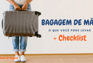 Bagagem de mão: o que levar + Checklist de bagagem de mão | 1001 Dicas de Viagem