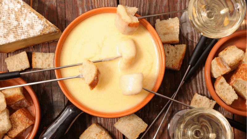 Fondue Savoyarde Gastronomie Alpes Françaises Mont Blanc